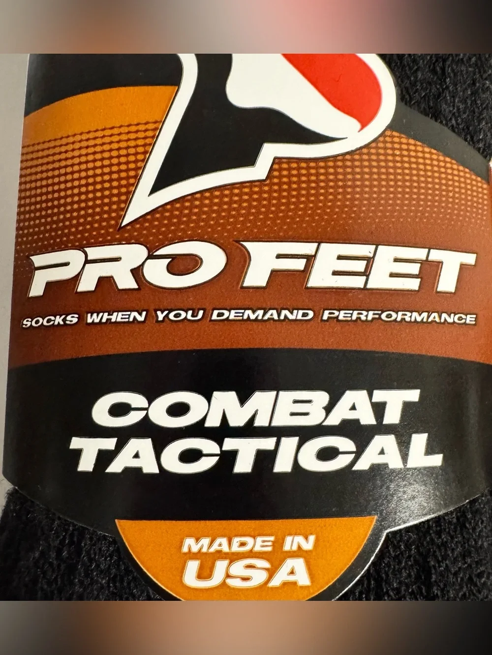 Pro Feet Combat Tactical Wool Crew Socks Heavyweight Black Two Pairs NWT